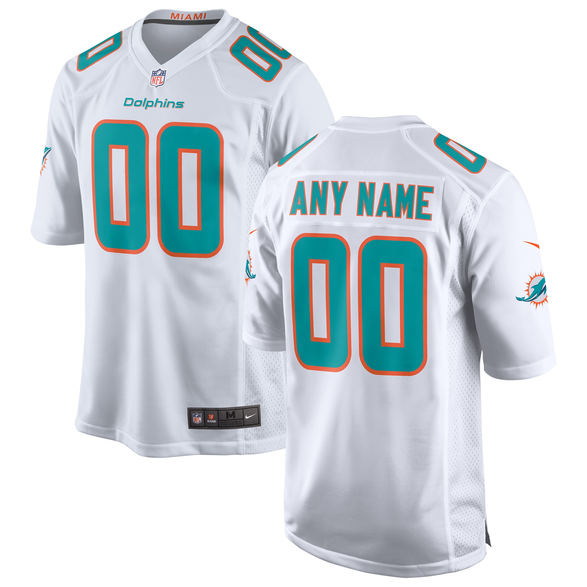 Buy Miami Dolphins Nike Custom Game Jersey - White F3889174 Online