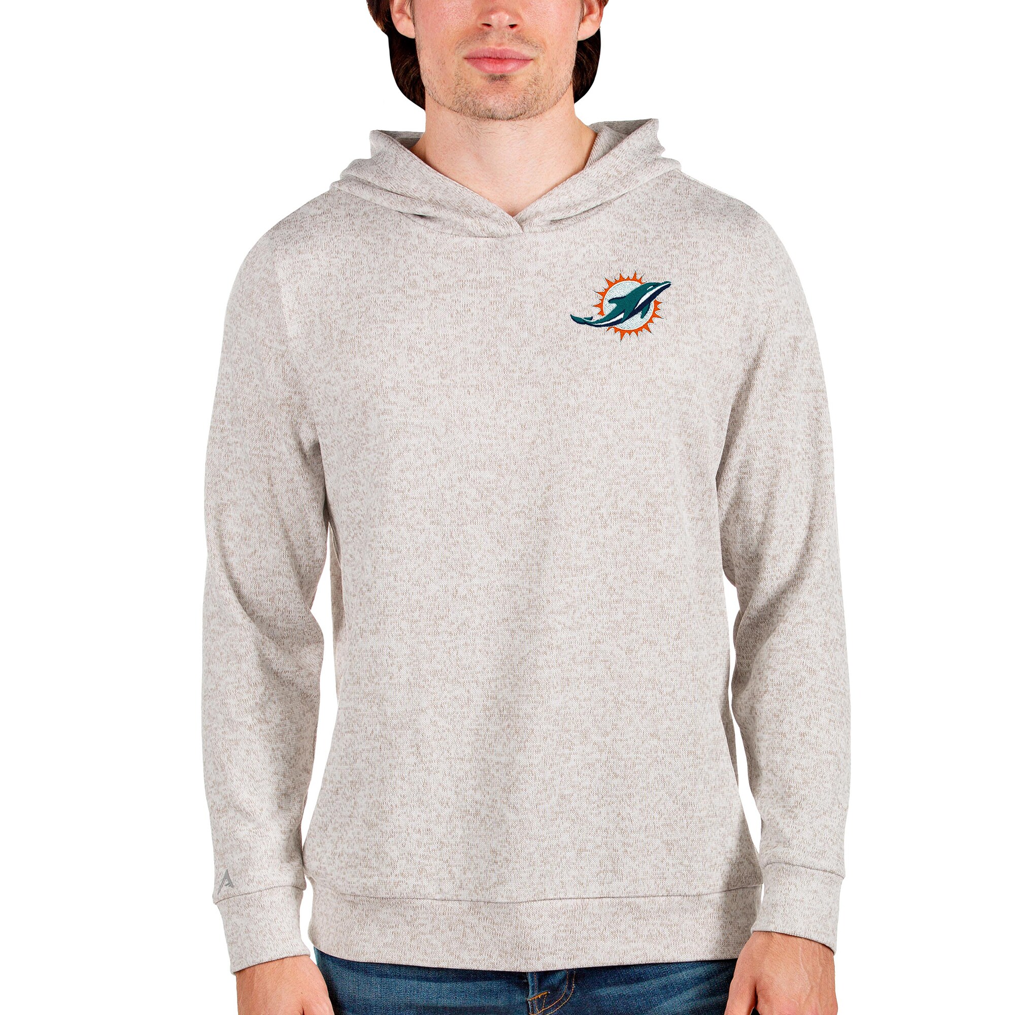 Buy Miami Dolphins Antigua Absolute Pullover Hoodie - Oatmeal F4521327 ...